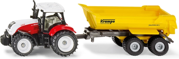 Siku Steyr traktor billenős Krampe pótkocsival