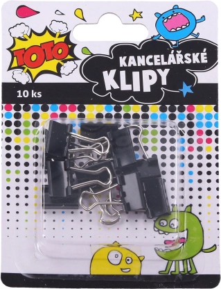 Irodai klipsz 15 mm, 10 db