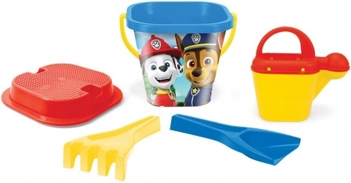 Homokozó készlet Mancs Őrjárat/Paw Patrol 5 db műanyag hálóban 17x26x17 cm 12hó+ Wader