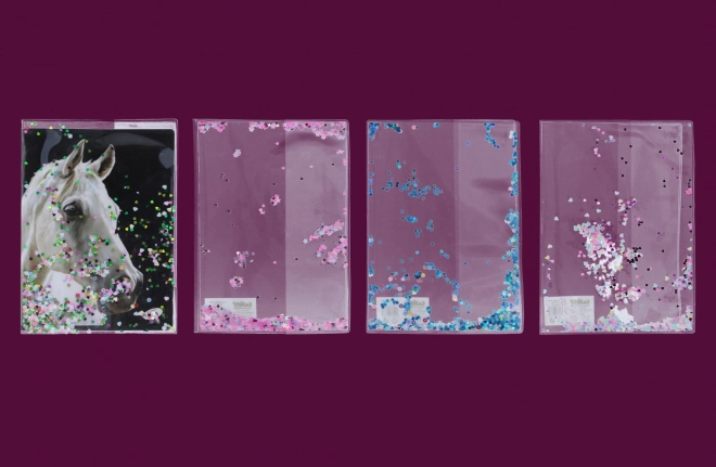 Csillámos A5-ös füzetborító