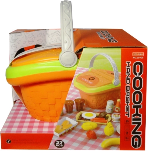 Piknikkosár tartozékokkal gyerekeknek