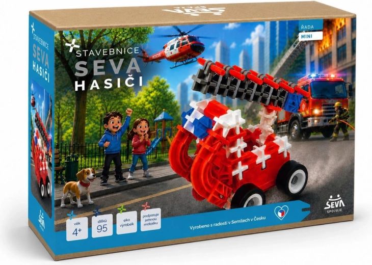 SEVA mini tűzoltók – 95 darabos építőjáték