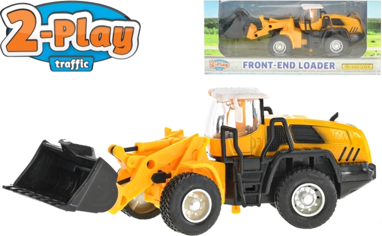 2-Play Traffic fém homlokrakodó 16,5 cm, visszahúzós