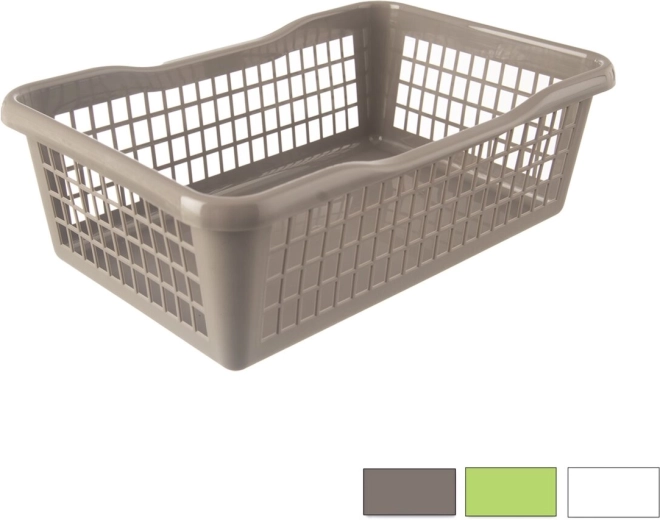 Műanyag tárolókosár 30 × 20 × 10 cm, vegyes színek
