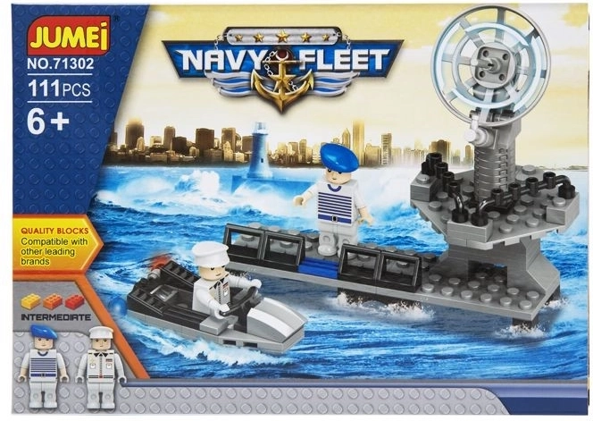 Jumei Navy Fleet építőjáték – haditengerészet, 111 db, 25 × 18 cm - 1 db