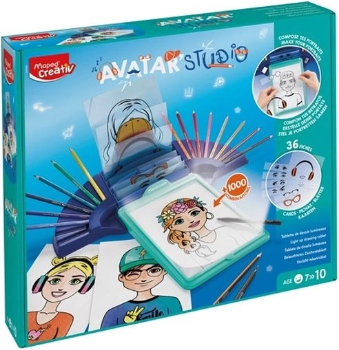 Creativ Avatar Studio – megvilágított rajztábla avatarok készítéséhez