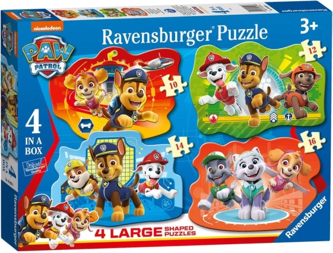 Ravensburger puzzle Mancs őrjárat 4 az 1-ben (10–16 darabos)