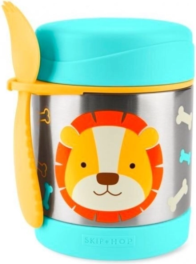 Skip Hop Zoo rozsdamentes acél ételtermosz gyerekeknek, krokodilos
