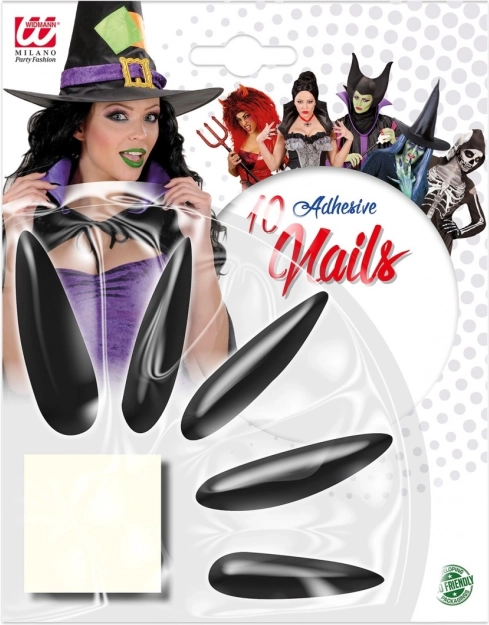 Hosszú fekete boszorkány műköröm