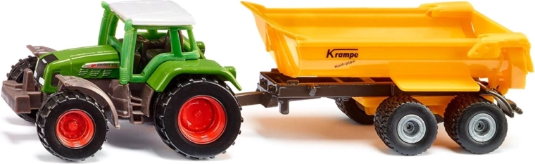 Siku Fendt traktor billenős Krampe pótkocsival