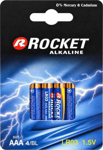 Rocket AAA 1,5 V alkáli elemek (10× 4 db-os csomag)