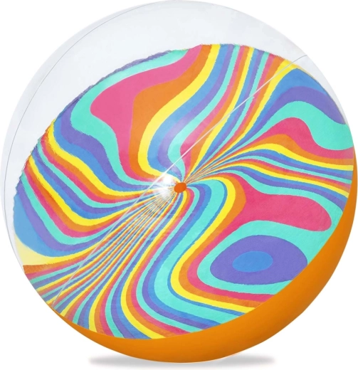 46 cm-es BESTWAY felfújható strandlabda – szivárványos minta
