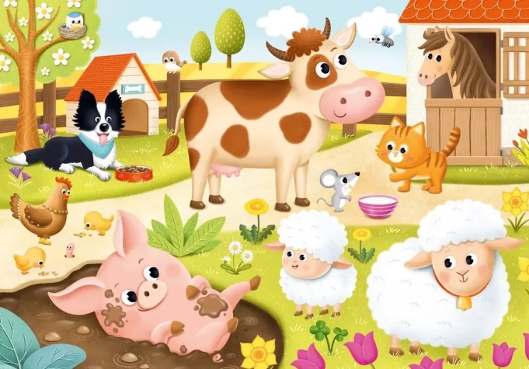 Puzzle Háziállatok XL 15 darab DINO