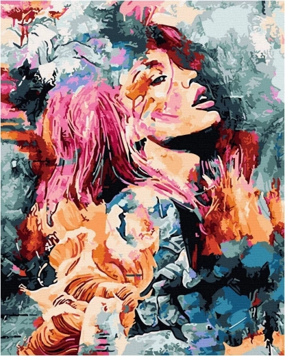 Gyémántszemes festés Színes portré 30 × 40 cm NORIMPEX