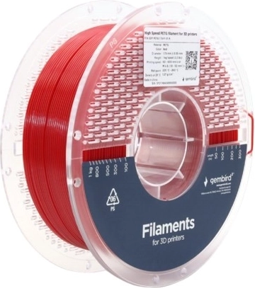 PETG nagy sebességű filament 1,75 mm 1 kg piros