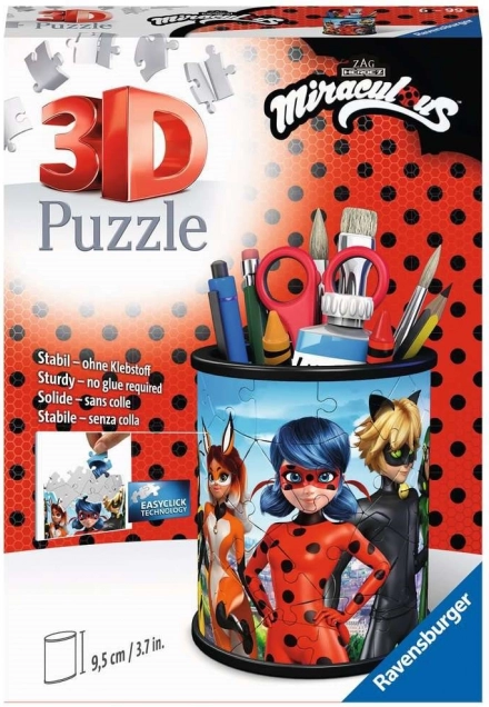 Ravensburger 3D puzzle állvány Varázslatos Katicabogár és Fekete Macska 57 darab