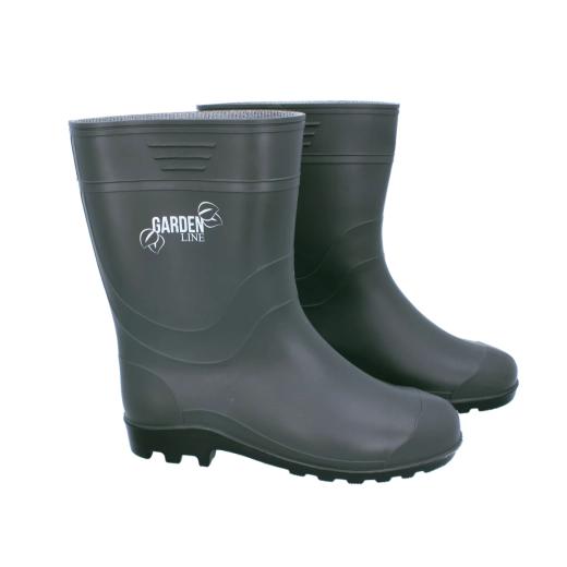 Férfi EVA gumicsizma filcbetéttel, olívazöld, 43-as méret