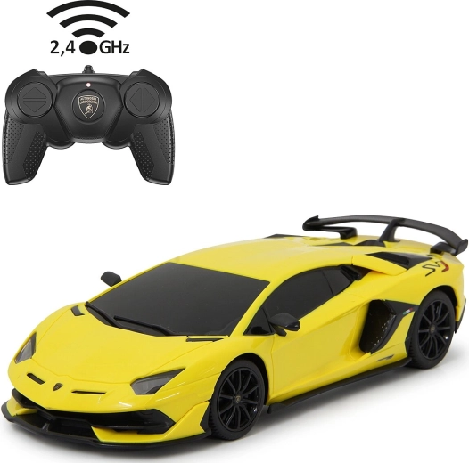 Jamara Lamborghini Aventador SVJ RC autó 1:24, sárga, 2,4 GHz