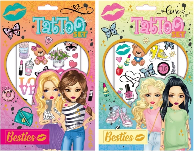 Gyerek tetoválókészlet – 2 ív 20 × 13 cm (70+ tetoválás)