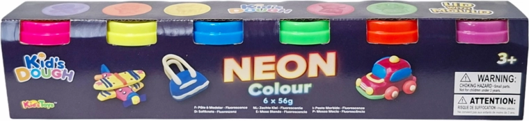 Neon gyurma – 6 színű készlet