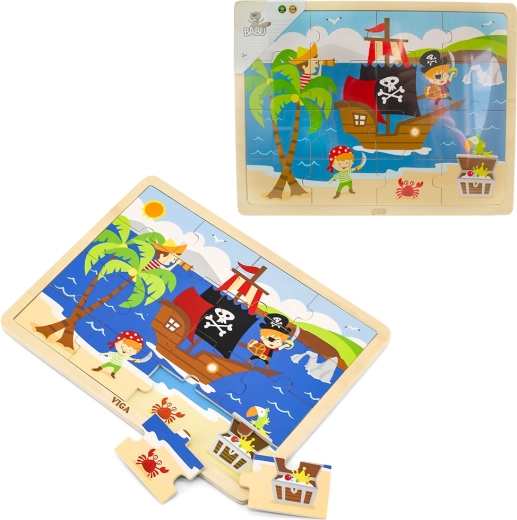 BABU fa 3D puzzle kalózok