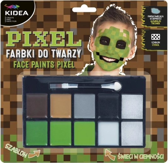 Kidea Minecraft Pixel arcfesték készlet - 1 db