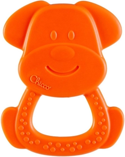 Chicco rágóka Eco+ Charlie kutyus, narancssárga, 3hó+
