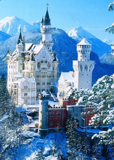 Számozott kifestő Neuschwanstein kastély 40 × 50 cm NORIMPEX