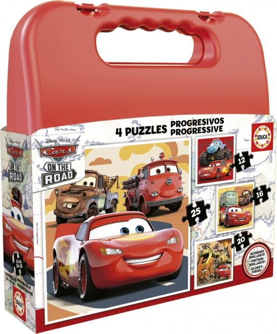 Educa Puzzle Koffer Autók 4 az 1-ben