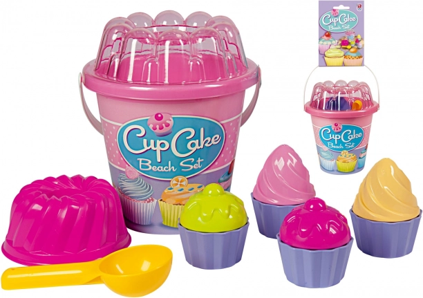 Androni homokozó készlet sütikhez – közepes – Rózsaszín