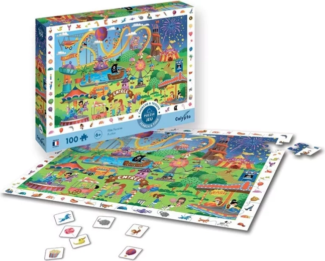 Sentosphere „Na pouti” puzzle 100 darabbal kereső játékkal