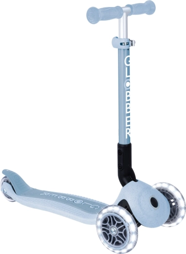 Globber junior összecsukható, világító, ECOLOGIC roller – blueberry