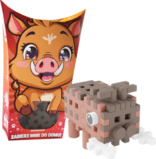Mini Waffle Pocket Pets építőkészlet – vaddisznó
