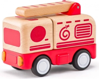 Tűzoltóautó világítással és jelzéssel