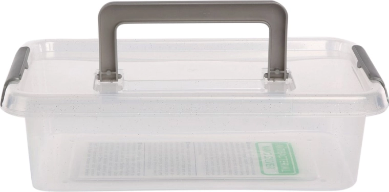 Antibakteriális tárolódoboz fedéllel és fogantyúval 3,1 l (29 × 20 × 8 cm)