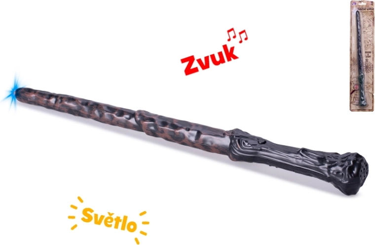 Varázspálca fénnyel és hanggal, 36 cm