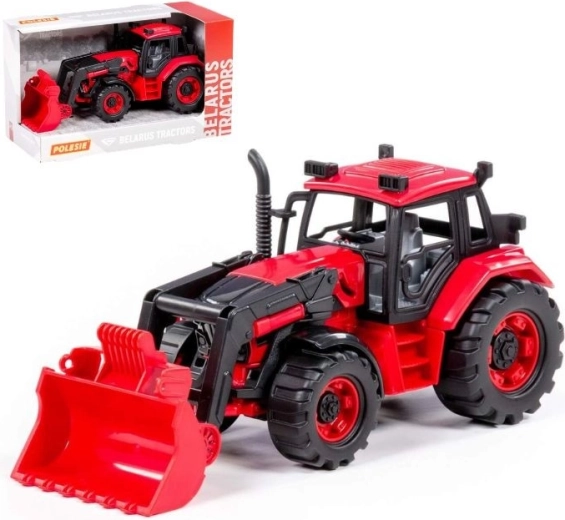 Belarus traktor homlokrakodóval