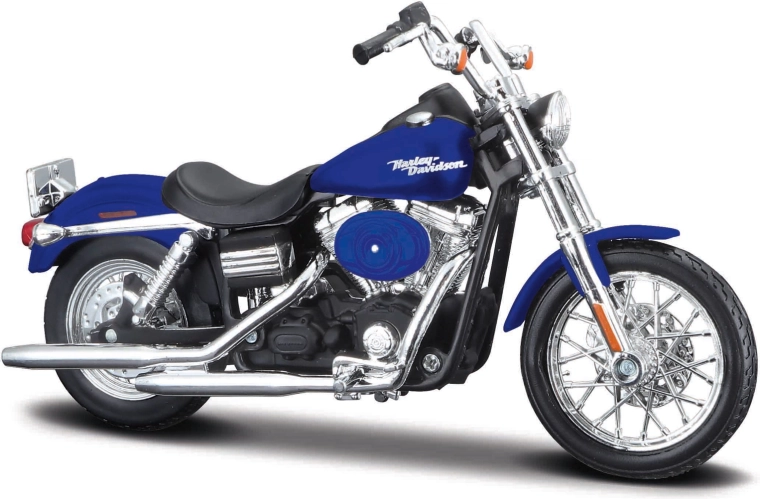 Maisto Harley-Davidson 2006 Dyna Street Bob kék motorkerékpár 1:18
