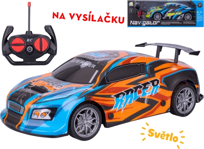 RC versenyautó 26 cm teljes vezérléssel és fényhatásokkal