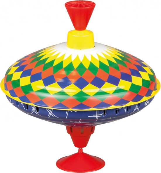 Fém pörgettyű, multicolor, 19 cm