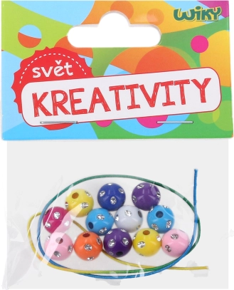 Színes Gyöngyök Zsinórral