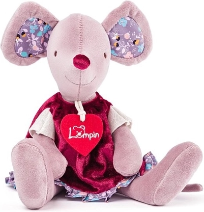 Woodyland Lumpin plüss egér Cilka velúr ruhában 28 cm