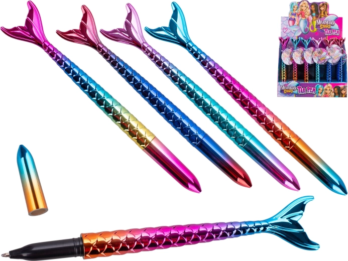 Sellőfarok alakú golyóstoll