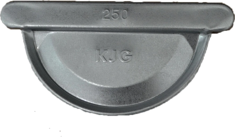 Esőcsatorna záróelem 250 mm horganyzott