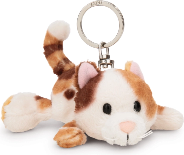 NICI kulcstartó fekvő, háromszínű Calico macska 10 cm