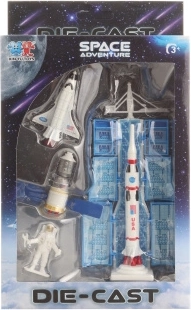 Űr témájú fém készlet gyerekeknek