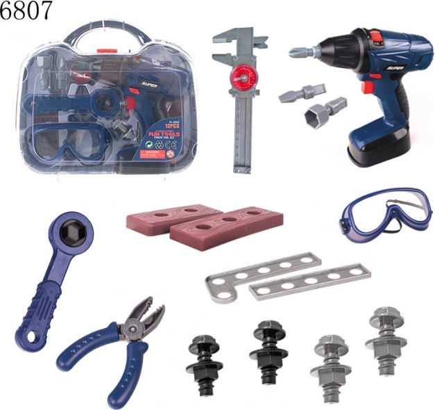 Gyerek szerszámos bőrönd hang- és fényhatásokkal