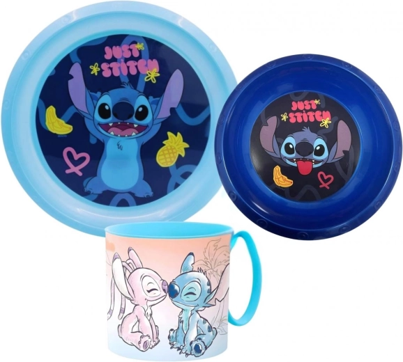 Lilo és Stitch műanyag étkészlet (3 részes)