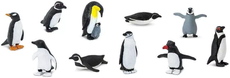Safari Ltd. pingvinek – nagy készlet 48 figurával
