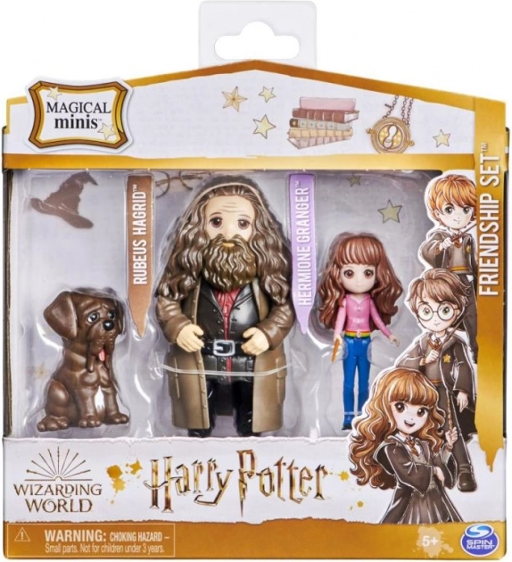 Wizarding World Magical Minis barátság készlet Hermione Granger és Rubeus Hagrid Kutyussal